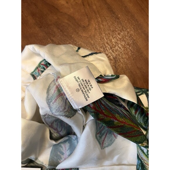 Ala Von Auersperg Silk Shorts Botanical Plant Tie Front XL Mother of Pearl XL - Picture 5 of 8